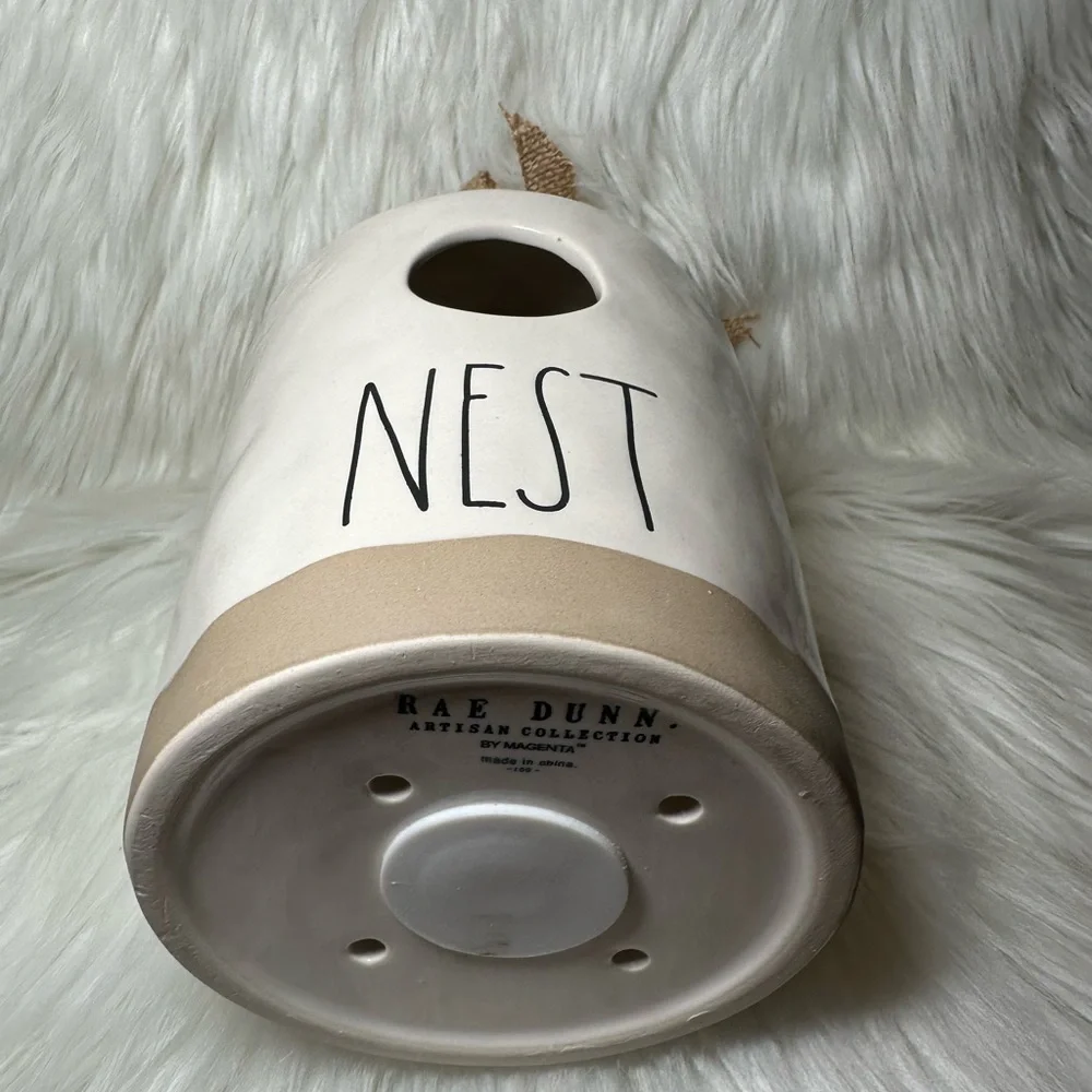 Rae Dunn Round Nest Birdhouse
